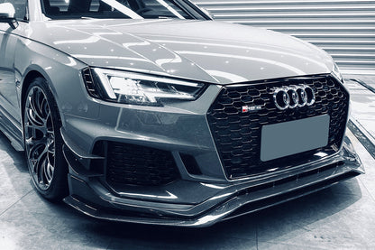 Borde embellecedor de parachoques delantero DarwinPRO 2017-2019 Audi RS4 B9