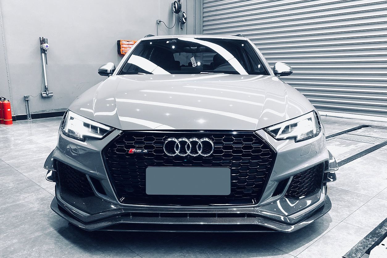 Borde embellecedor de parachoques delantero DarwinPRO 2017-2019 Audi RS4 B9