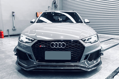 Borde embellecedor de parachoques delantero DarwinPRO 2017-2019 Audi RS4 B9