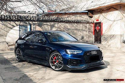 Faldones laterales DarwinPRO 2017-2024 Audi RS4 B9 estilo BKSS debajo del tablero