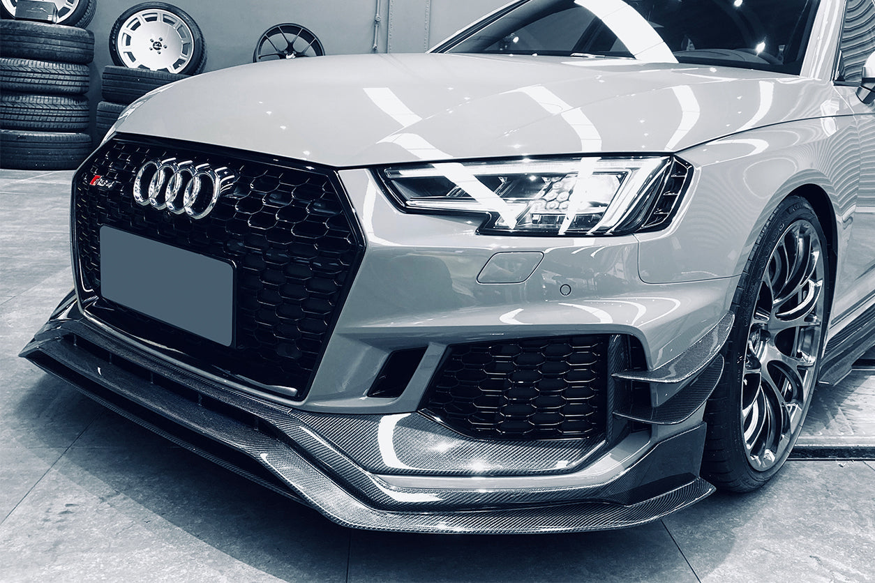 Borde embellecedor de parachoques delantero DarwinPRO 2017-2019 Audi RS4 B9