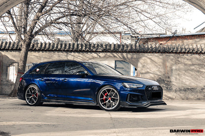 Faldones laterales DarwinPRO 2017-2024 Audi RS4 B9 estilo BKSS debajo del tablero