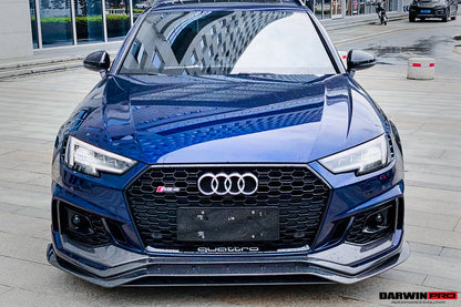 Borde embellecedor de parachoques delantero DarwinPRO 2017-2019 Audi RS4 B9
