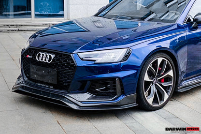 Borde embellecedor de parachoques delantero DarwinPRO 2017-2019 Audi RS4 B9
