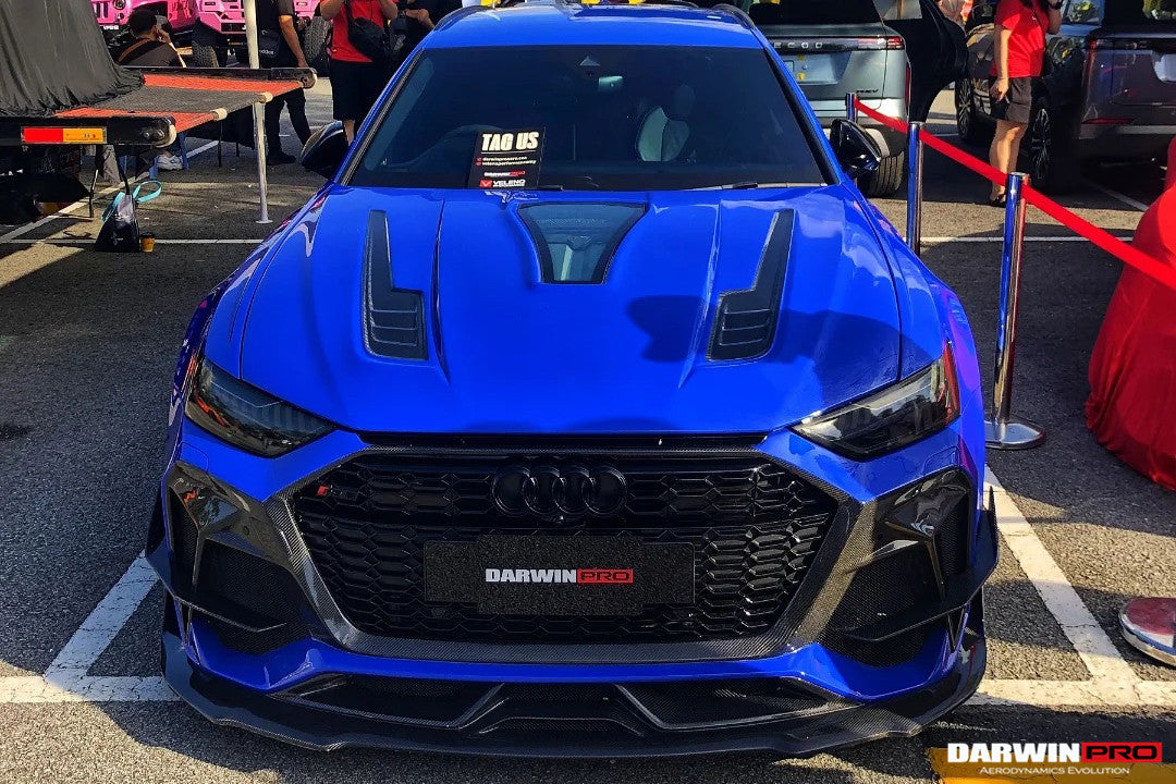 DarwinPRO 2019-2023 Audi RS6 Avant C8 IMP Performance Partial Carbon Fiber Hood