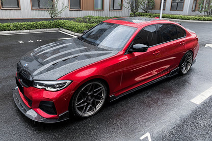 DarwinPRO 2019-2022 BMW 3 Series G20 BKSS Style Carbon Fiber Side Skirts Under Board