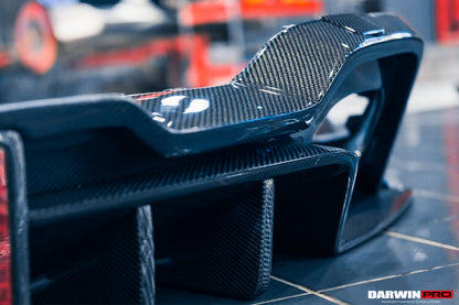 DarwinPRO 2019-2022 BMW 3 Series G20 G28 BKSS Style Carbon Fiber Rear Diffuser (For QUAD Exhaust tips)