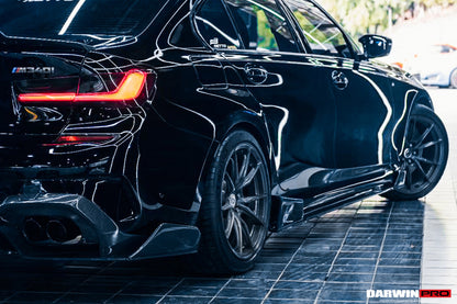 DarwinPRO 2019-2022 BMW 3 Series G20 G28 BKSS Style Carbon Fiber Rear Diffuser (For QUAD Exhaust tips)