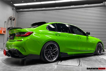 DarwinPRO 2019-2022 BMW 3 Series G20 BKSS Style Carbon Fiber Side Skirts Under Board