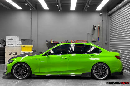 DarwinPRO 2019-2022 BMW 3 Series G20 BKSS Style Carbon Fiber Side Skirts Under Board
