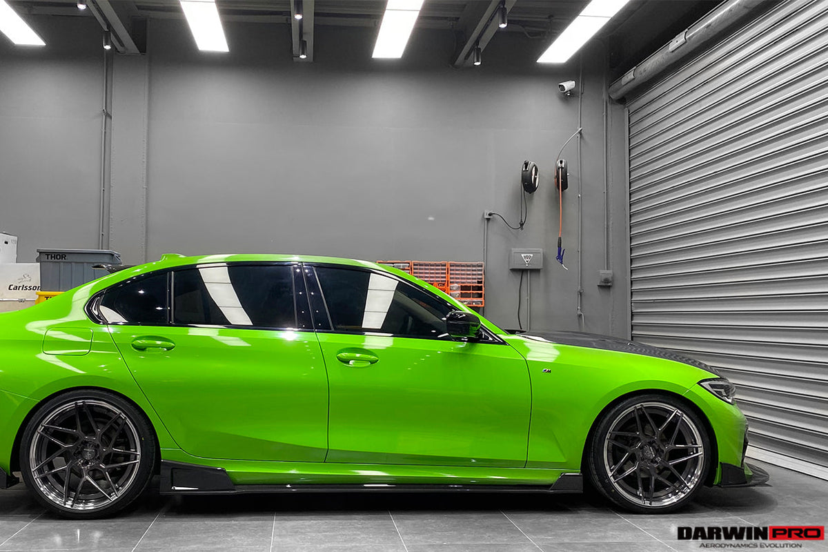 DarwinPRO 2019-2022 BMW 3 Series G20 BKSS Style Carbon Fiber Side Skirts Under Board