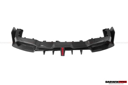 DarwinPRO 2019-2022 BMW 3 Series G20 G28 BKSS Style Carbon Fiber Rear Diffuser (For QUAD Exhaust tips)