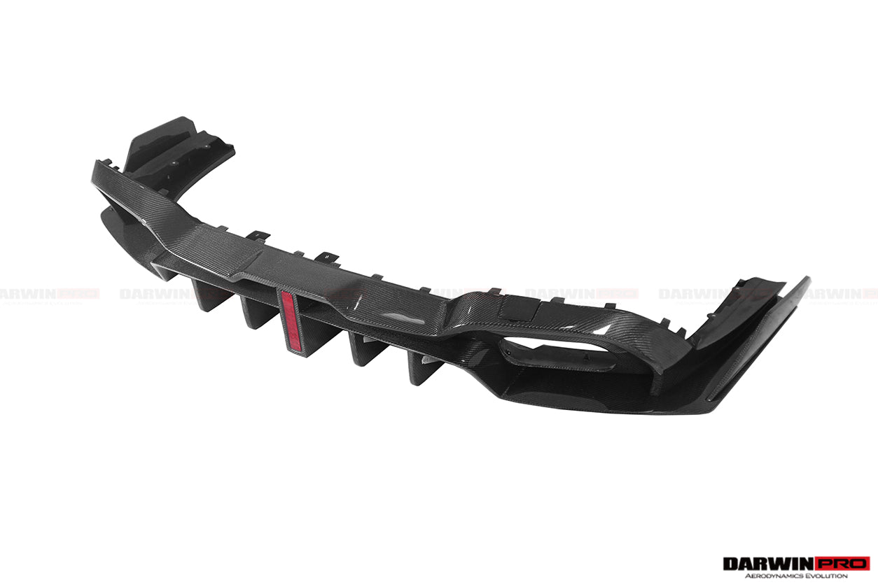 DarwinPRO 2019-2022 BMW 3 Series G20 G28 BKSS Style Carbon Fiber Rear Diffuser (For QUAD Exhaust tips)