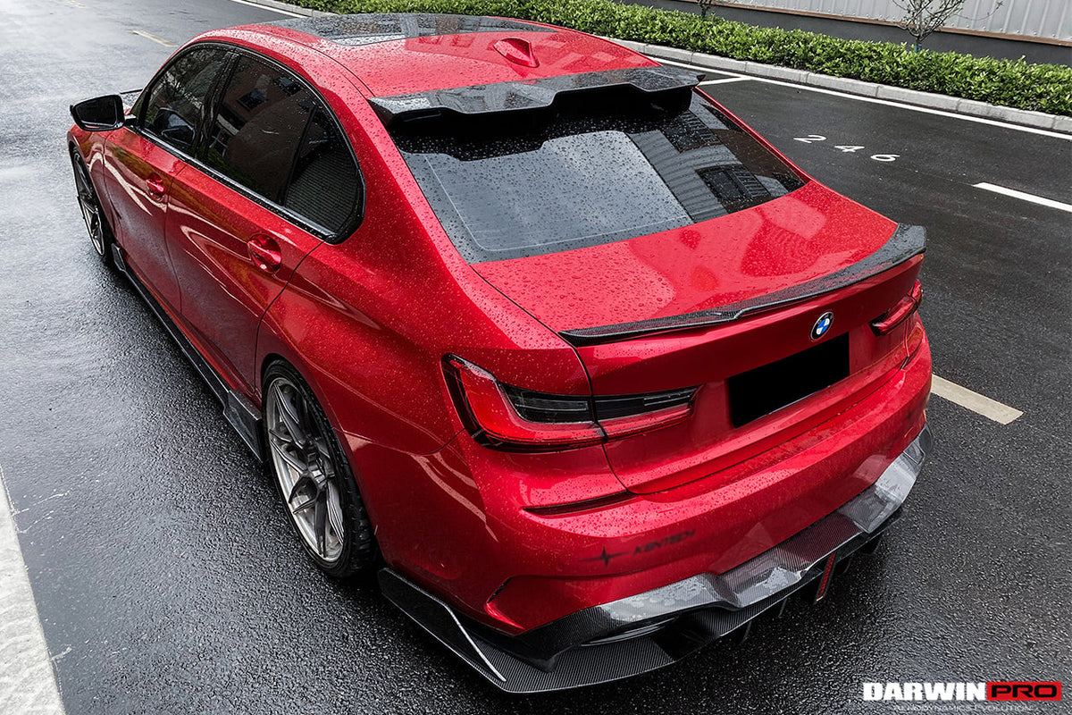 DarwinPRO 2019-2022 BMW 3 Series G20  G28 BKSS Style Carbon Fiber Rear Diffuser