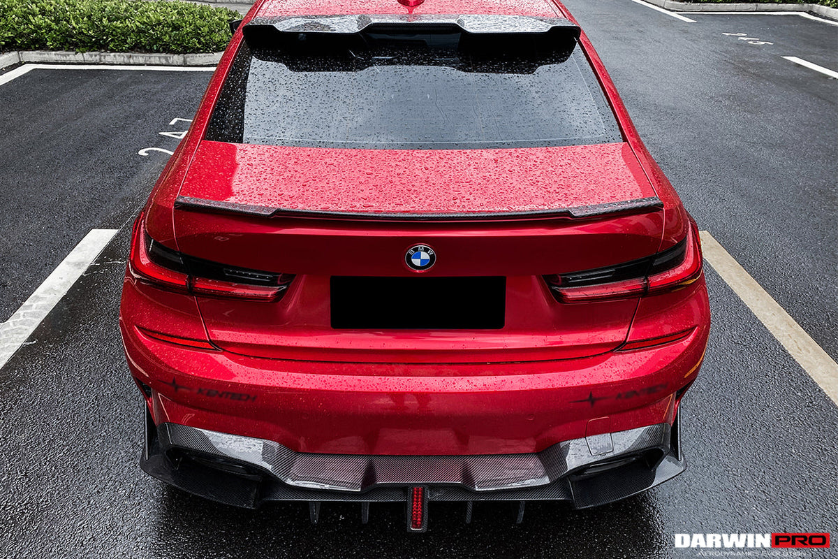 DarwinPRO 2019-2022 BMW 3 Series G20  G28 BKSS Style Carbon Fiber Rear Diffuser