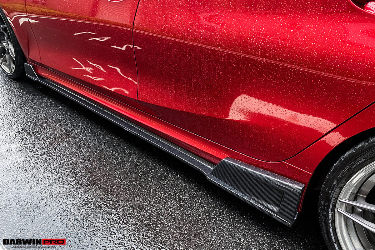 DarwinPRO 2019-2022 BMW 3 Series G20 BKSS Style Carbon Fiber Side Skirts Under Board