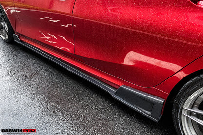 DarwinPRO 2019-2022 BMW 3 Series G20 BKSS Style Carbon Fiber Side Skirts Under Board