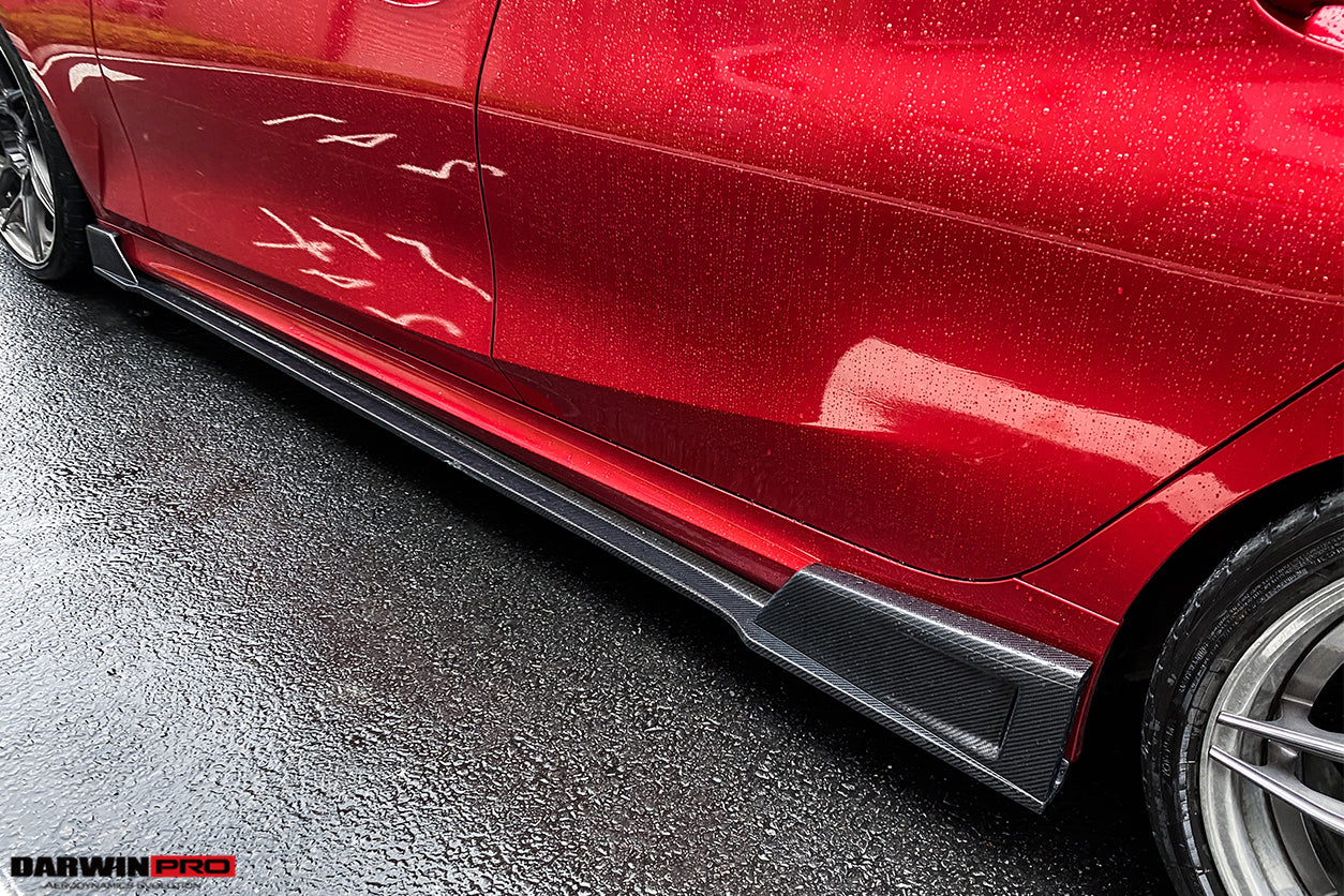 DarwinPRO 2019-2022 BMW 3 Series G20 BKSS Style Carbon Fiber Side Skirts Under Board