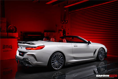 DarwinPRO 2019-2025 BMW 8 Series G14 G15 M8 F91 F92 Convertible And Coupe IMP Performance Carbon Fiber Side Skirts Extensions (Add On)