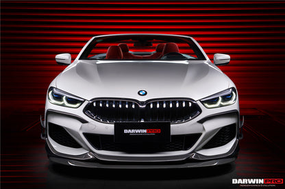 DarwinPRO 2018-2025 BMW 8 Series G14 Convertible  G15 Coupe  G16 4DR-Gran Coupe 840i M850i IMP Performance Carbon Fiber Front Bumper Canards