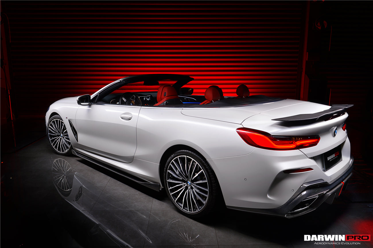 DarwinPRO 2019-2025 BMW 8 Series G14 G15 M8 F91 F92 Convertible And Coupe IMP Performance Carbon Fiber Side Skirts Extensions (Add On)
