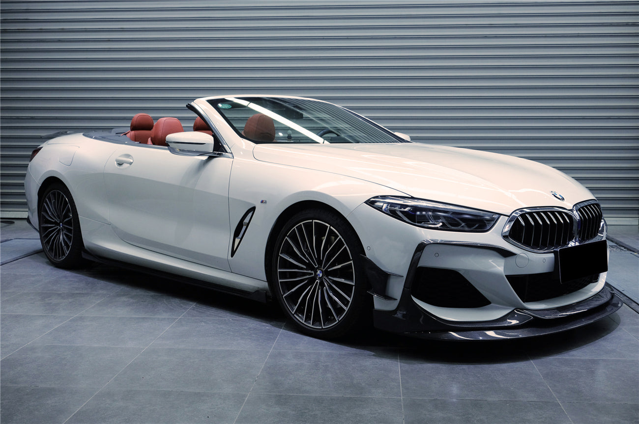 DarwinPRO 2018-2025 BMW 8 Series G14 Convertible  G15 Coupe  G16 4DR-Gran Coupe 840i M850i IMP Performance Carbon Fiber Front Bumper Canards