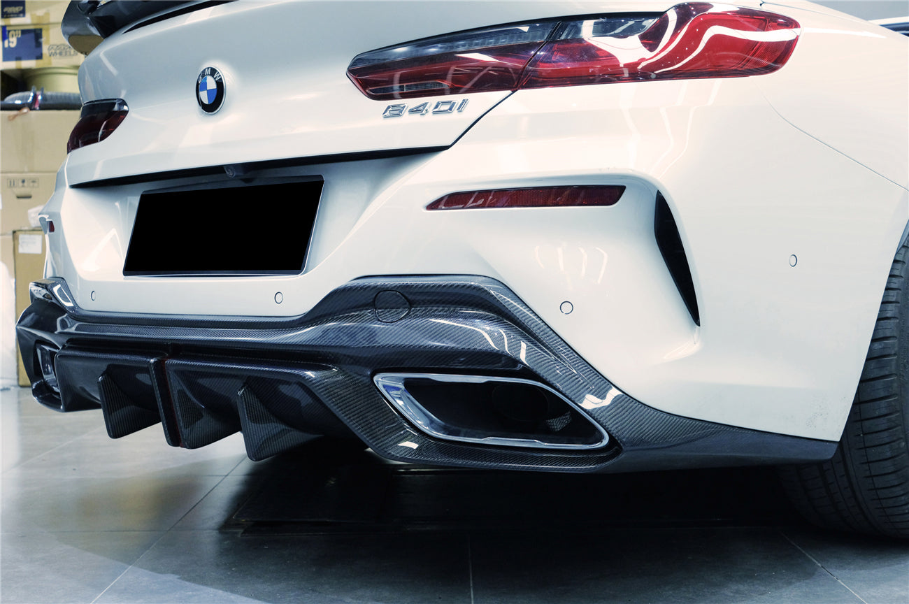 DarwinPRO 2018-2025 BMW 8 Series G14 Convertible  G15 Coupe  G16 4DR-Gran Coupe 840i  M850i IMP Performance Carbon Fiber Rear Diffuser