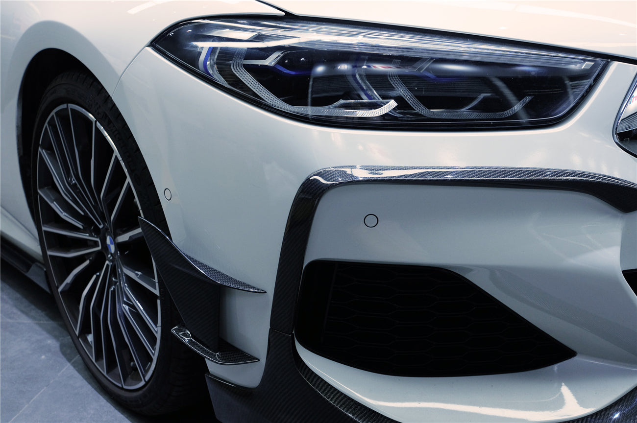 DarwinPRO 2018-2025 BMW 8 Series G14 Convertible  G15 Coupe  G16 4DR-Gran Coupe 840i M850i IMP Performance Carbon Fiber Front Bumper Canards