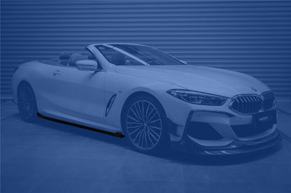 DarwinPRO 2019-2025 BMW 8 Series G14 G15 M8 F91 F92 Convertible And Coupe IMP Performance Carbon Fiber Side Skirts Extensions (Add On)