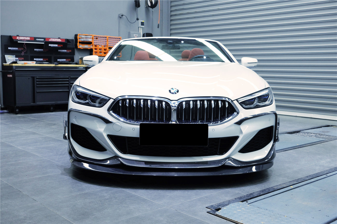 DarwinPRO 2018-2025 BMW 8 Series G14 Convertible  G15 Coupe  G16 4DR-Gran Coupe 840i M850i IMP Performance Carbon Fiber Front Bumper Canards