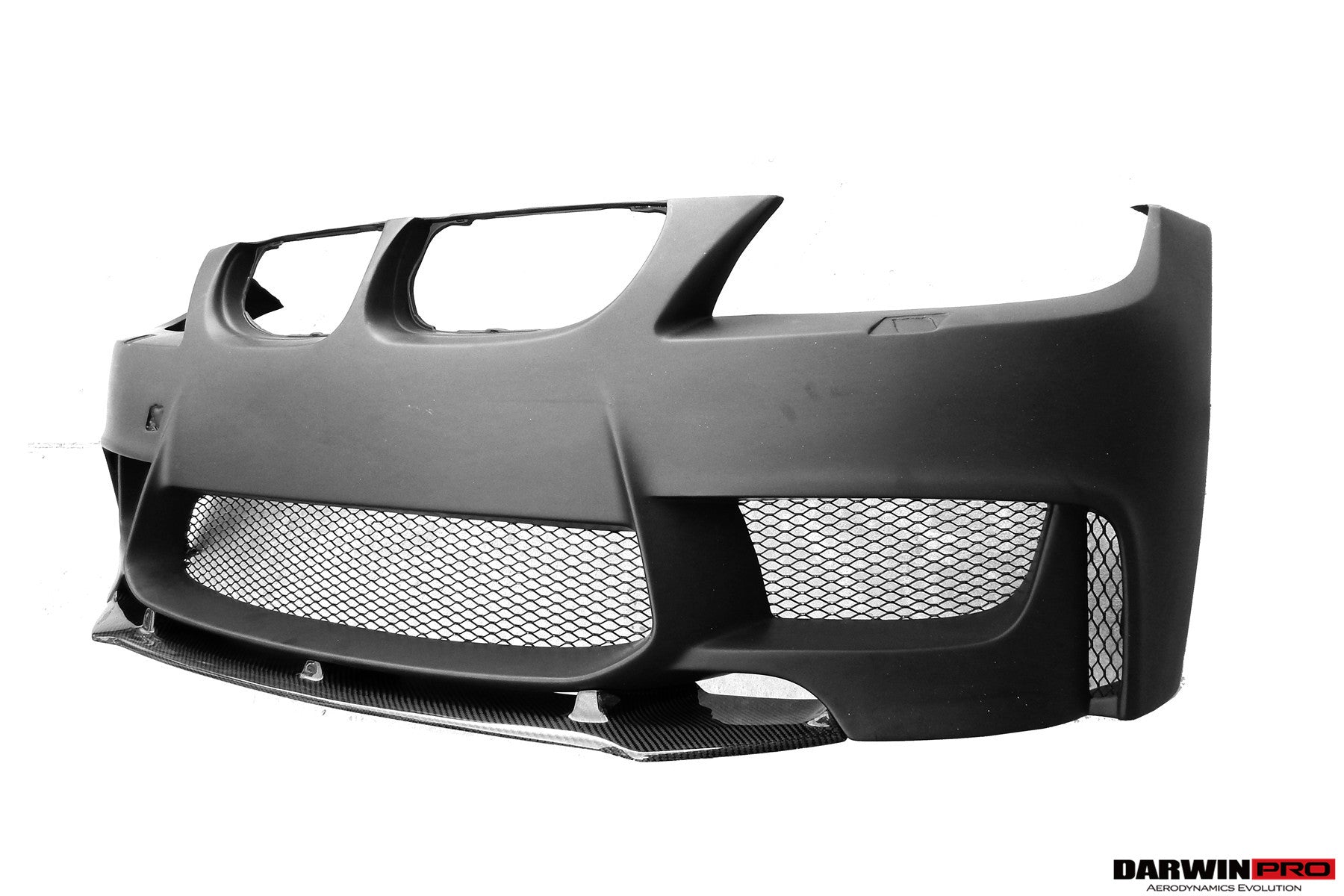 Parachoques delantero DarwinPRO 2008-2012 BMW Serie 3 E90 LCI estilo 1M con divisor de labios