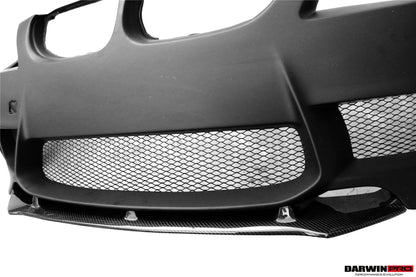 Parachoques delantero DarwinPRO 2008-2012 BMW Serie 3 E90 LCI estilo 1M con divisor de labios
