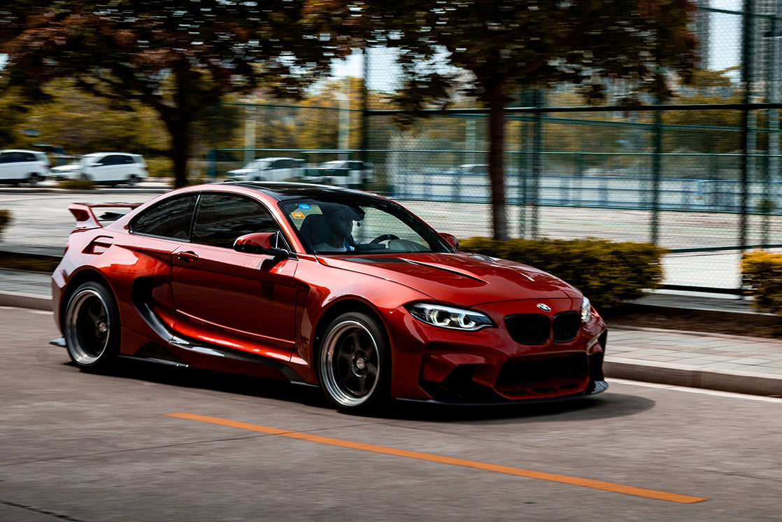 DarwinPRO 2014-2019 BMW 2 Series F22 VR Style Partial Carbon Fiber Wide Body Full Body Kit
