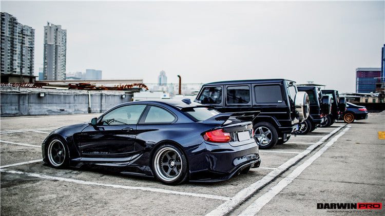 DarwinPRO 2016-2020 BMW M2 F87 VR Style Kit de carrocería completa de fibra de carbono parcial y ancha