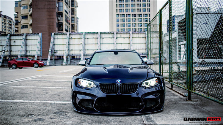 DarwinPRO 2016-2020 BMW M2 F87 VR Style Kit de carrocería completa de fibra de carbono parcial y ancha