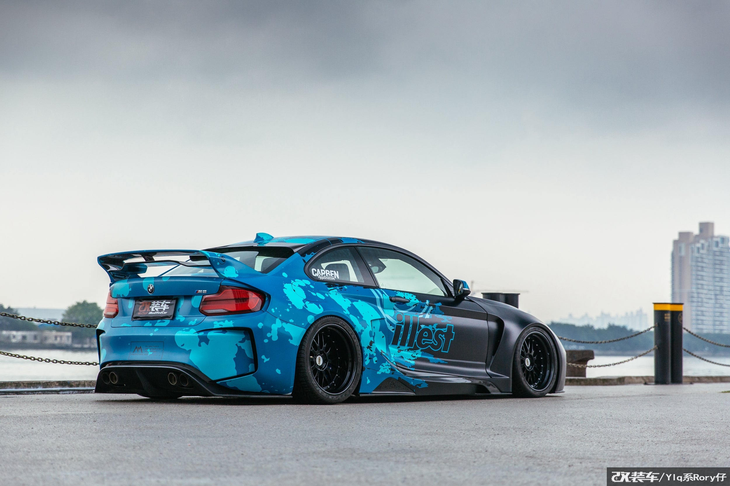 DarwinPRO 2016-2020 BMW M2 F87 VR Style Kit de carrocería completa de fibra de carbono parcial y ancha