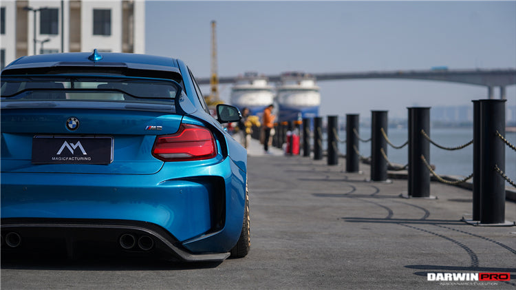 DarwinPRO 2016-2020 BMW M2 F87 VR Style Kit de carrocería completa de fibra de carbono parcial y ancha