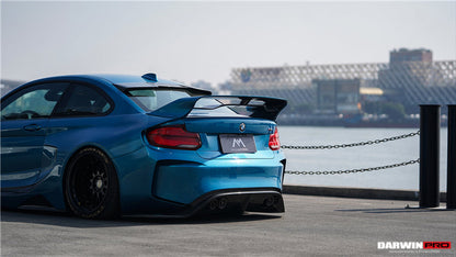 DarwinPRO 2016-2020 BMW M2 F87 VR Style Kit de carrocería completa de fibra de carbono parcial y ancha