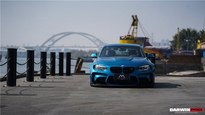 DarwinPRO 2016-2020 BMW M2 F87 VR Style Kit de carrocería completa de fibra de carbono parcial y ancha