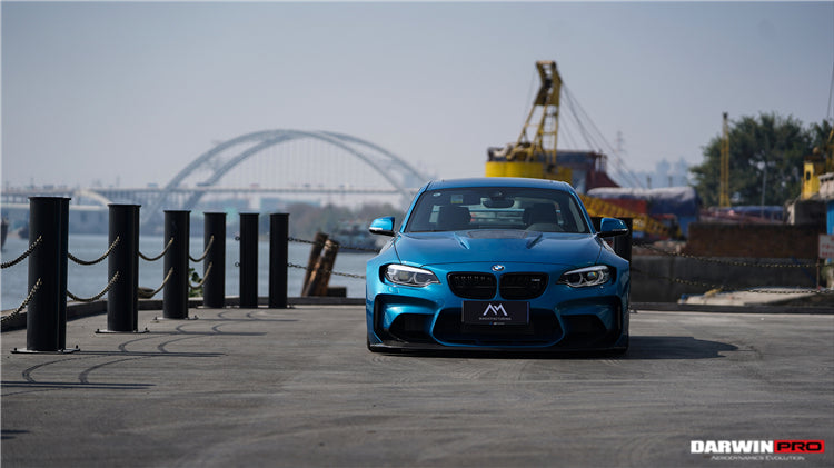 DarwinPRO 2016-2020 BMW M2 F87 VR Style Kit de carrocería completa de fibra de carbono parcial y ancha