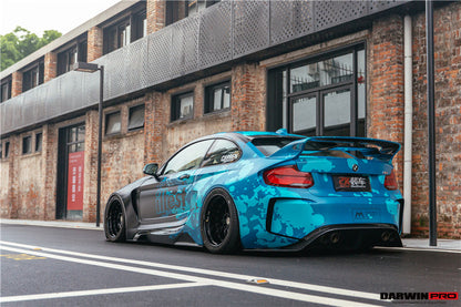 DarwinPRO 2016-2020 BMW M2 F87 VR Style Kit de carrocería completa de fibra de carbono parcial y ancha