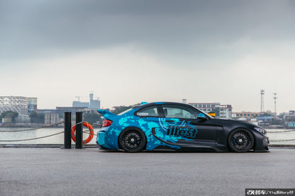 DarwinPRO 2016-2020 BMW M2 F87 VR Style Kit de carrocería completa de fibra de carbono parcial y ancha