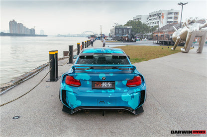 DarwinPRO 2016-2020 BMW M2 F87 VR Style Kit de carrocería completa de fibra de carbono parcial y ancha