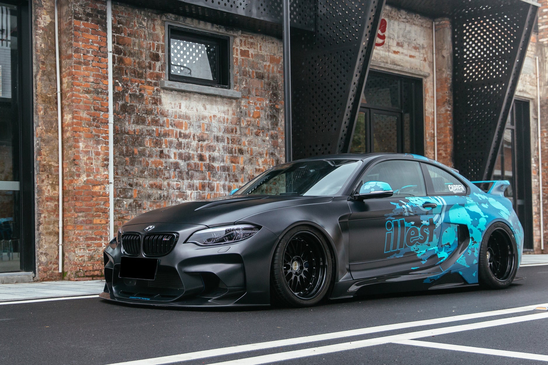 DarwinPRO 2016-2020 BMW M2 F87 VR Style Kit de carrocería completa de fibra de carbono parcial y ancha