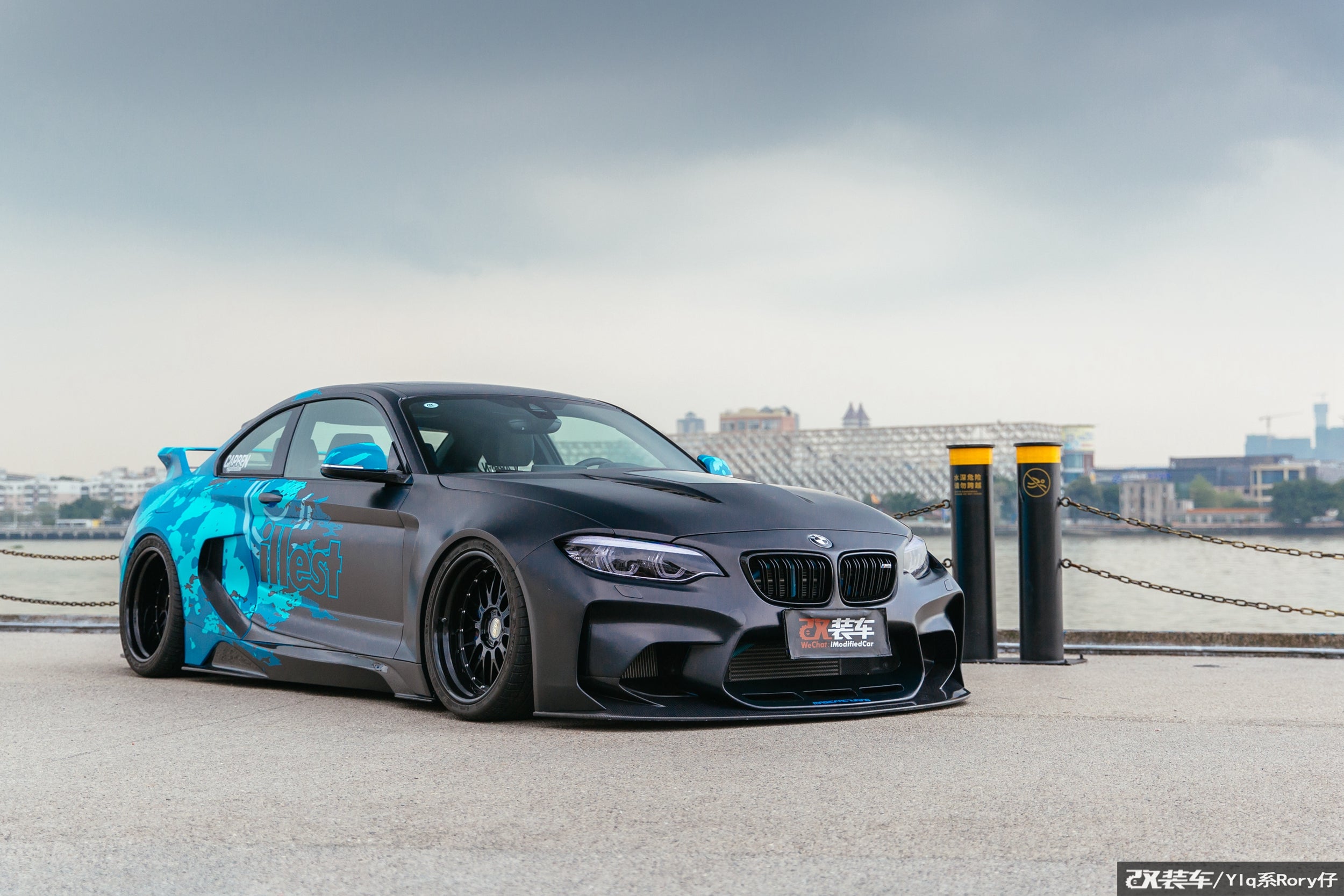 DarwinPRO 2016-2020 BMW M2 F87 VR Style Kit de carrocería completa de fibra de carbono parcial y ancha