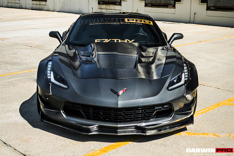 DarwinPRO 2013-2017 Corvette C7 Z51 BKSS Style Carbon Fiber Hood