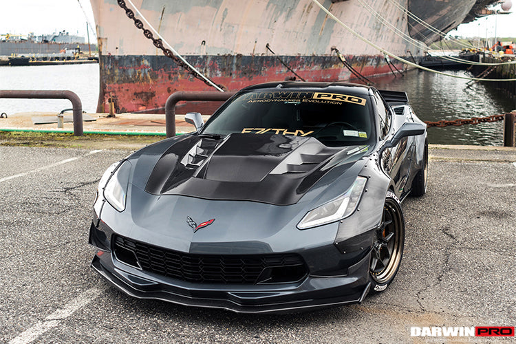 DarwinPRO 2013-2017 Corvette C7 Z51 BKSS Style Carbon Fiber Hood