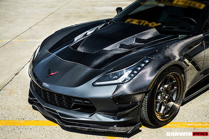 DarwinPRO 2013-2017 Corvette C7 Z51 BKSS Style Carbon Fiber Hood