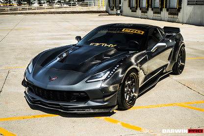 DarwinPRO 2013-2017 Corvette C7 Z51 BKSS Style Carbon Fiber Hood