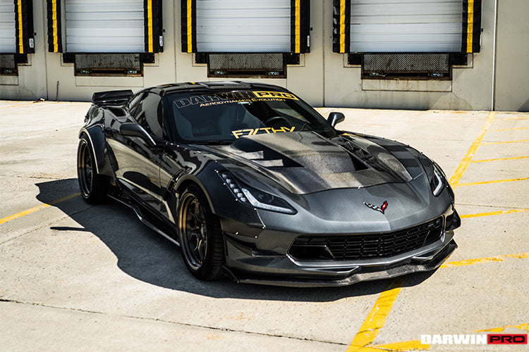 DarwinPRO 2013-2017 Corvette C7 Z51 BKSS Style Carbon Fiber Hood